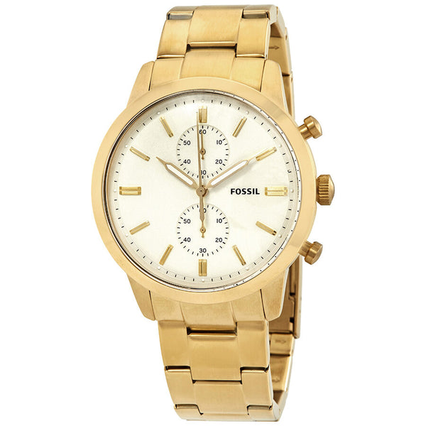 Fossil Townsman Chronograph Cream Dial Men's Watch FS5348 - Watches of America