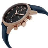 Fossil Townsman Chronograph Navy Dial Navy Leather Men's Watch FS4933 - Watches of America #2