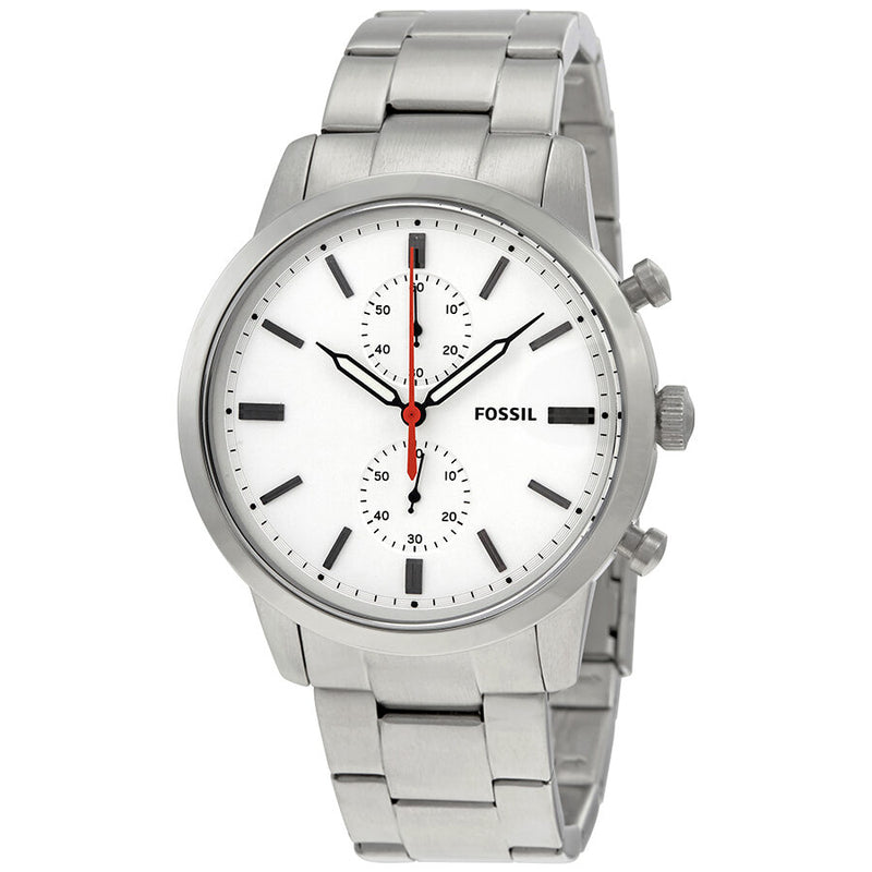 Fossil Townsman Chronograph White Dial Men's Watch FS5346 - Watches of America