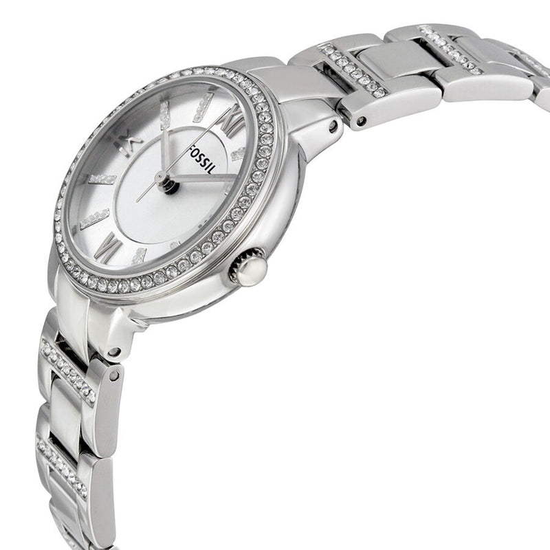 Fossil Virginia Silver Dial Stainless Steel Ladies Watch #ES3282 - Watches of America #2