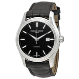 Frederique Constant Automatic Black Dial Black Leather Watch 303B6B6#FC-303B6B6 - Watches of America
