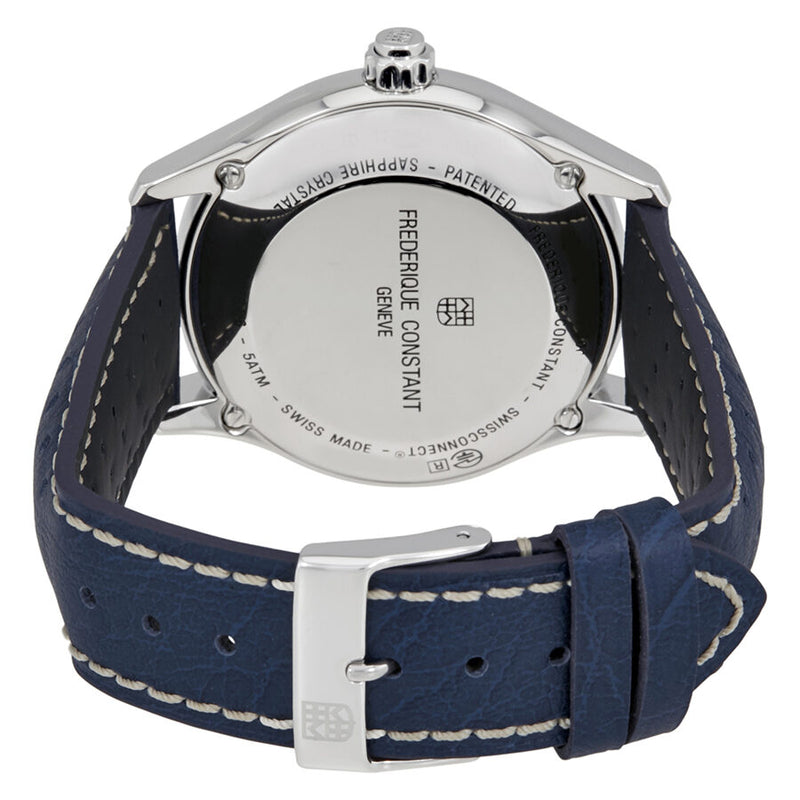 Frederique Constant Blue Leather Horological Smart Men s Watch FC