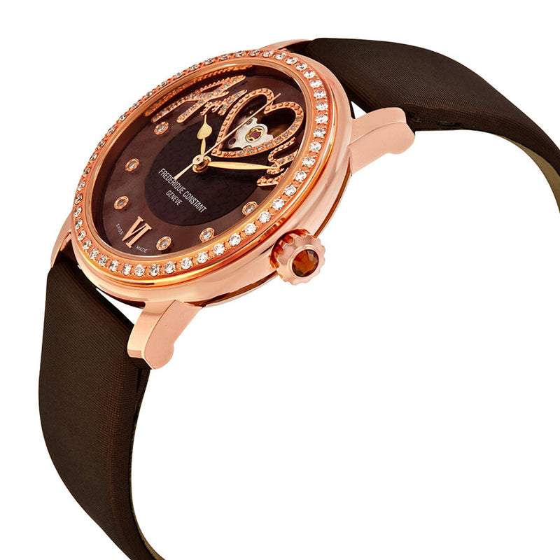 Frederique Constant Brown Dial Diamond Automatic Ladies Watch 310CSQ2PD4#FC-310CSQ2PD4 - Watches of America #2