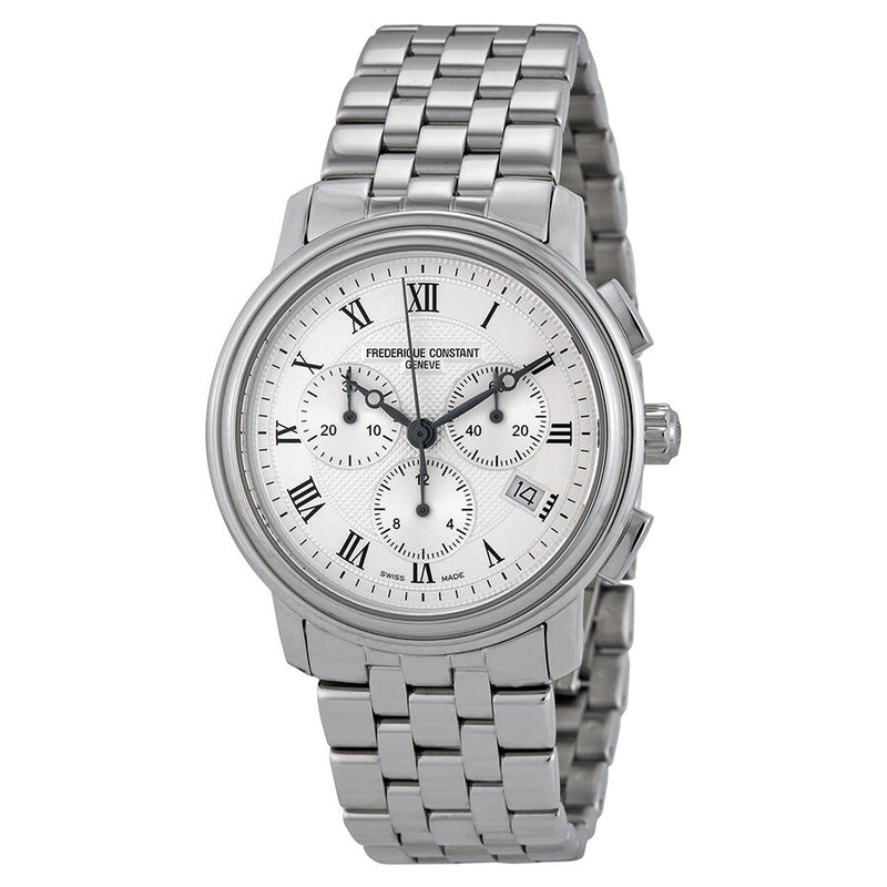 Frederique Constant Chronograph Silver Dial Men's Watch #FC-292MC4P6B2 - Watches of America