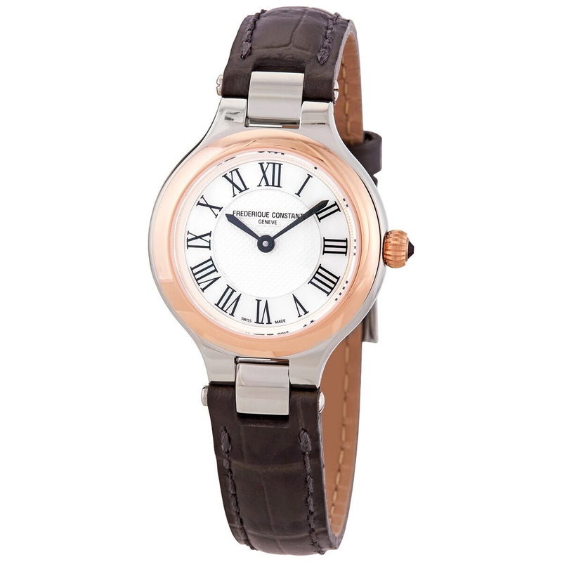 Frederique Constant Classic Quartz White Dial Ladies Watch #FC-200M1ER32 - Watches of America