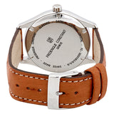 Frederique Constant Classic Silver Dial Tan Leather Men's Watch #FC-303WN5B60S - Watches of America #3