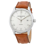 Frederique Constant Classic Silver Dial Tan Leather Men's Watch #FC-303WN5B60S - Watches of America