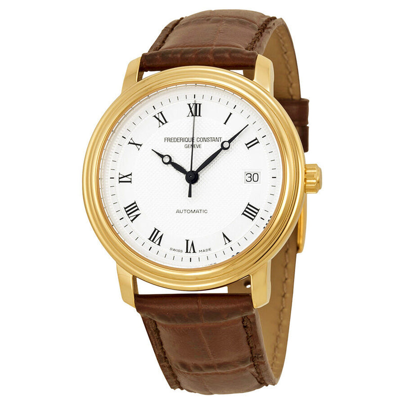 Frederique Constant Classics Automatic Silver Dial Gold-plated Men's Watch 303MC3P5#FC-303MC3P5 - Watches of America