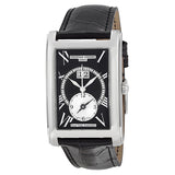 Frederique Constant Classics Carree Black Dial Black Leather Strap #FC-325BS4C26 - Watches of America