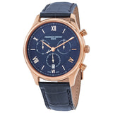 Frederique Constant Classics Chronograph Quartz Blue Dial Men's Watch #FC-292MN5B4 - Watches of America