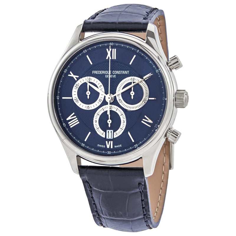 Frederique Constant Classics Chronograph Quartz Blue Dial Men's Watch #FC-292MNS5B6 - Watches of America