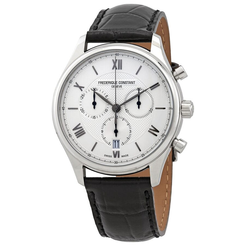 Frederique Constant Classics Chronograph Quartz Silver Dial Men's Watch #FC-292MS5B6 - Watches of America