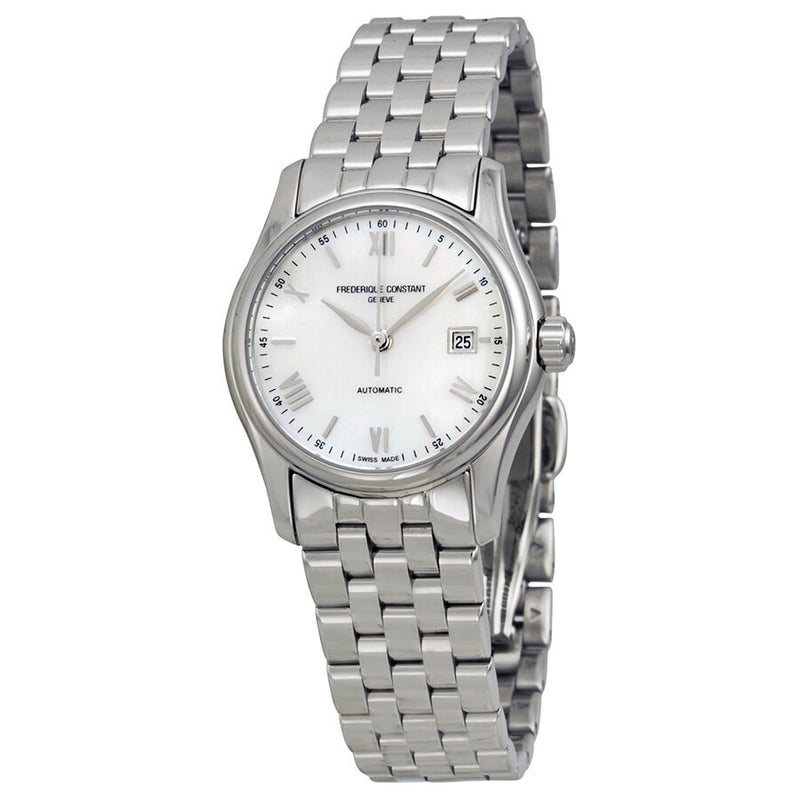 Frederique Constant Classics Automatic Mother of Pearl Dial Steel Ladies Watch #FC-303MPWN1B6B - Watches of America