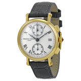 Frederique Constant Classics Silver Dial Chronograph Leather Ladies Watch #FC-291MC2R5 - Watches of America