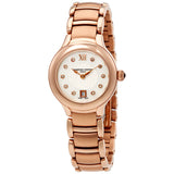 Frederique Constant Delight White Dial Rose Gold-plated Ladies Watch #FC-220WHD2ER4B - Watches of America