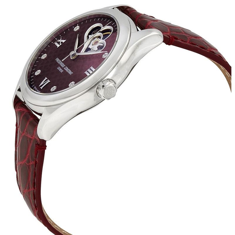 Frederique Constant Double Heart Beat Automatic Diamond Ladies Watch #FC-310BRGDHB3B6 - Watches of America #2