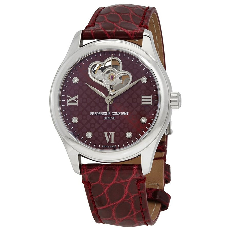 Frederique Constant Double Heart Beat Automatic Diamond Ladies Watch #FC-310BRGDHB3B6 - Watches of America