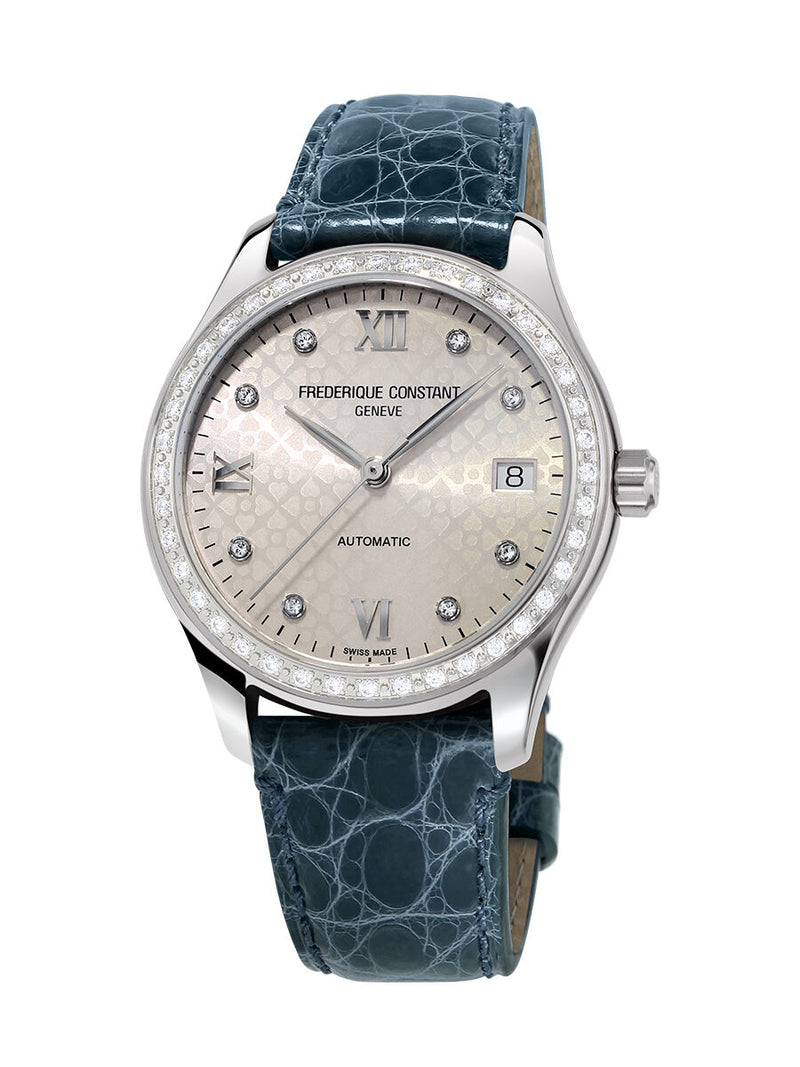 Frederique Constant Double Heart Beat Automatic Diamond Ladies Watch #FC-303LGD3BD6 - Watches of America