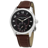 Frederique Constant Horological Quartz Brown Leather Men's Smart Watch #FC-285BBR5B6BR - Watches of America
