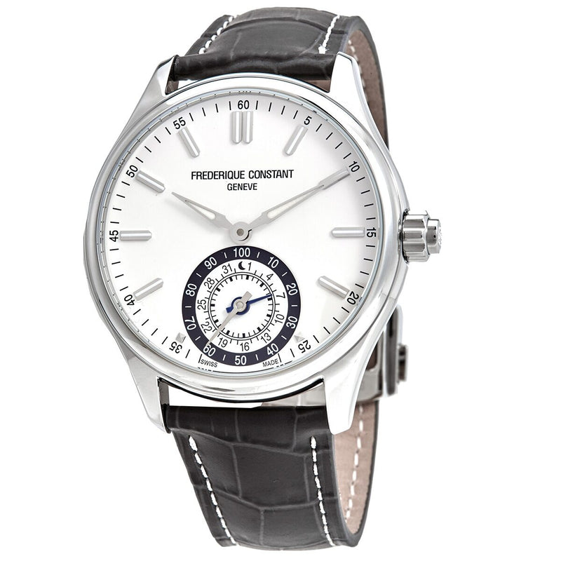 Frederique Constant Horological Smartwatch Quartz White Dial Men's Smart Watch #FC-285WB5B6 - Watches of America