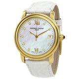 Frederique Constant Mother of Pearl Diamond Ladies Watch #FC-303MPWD2P5 - Watches of America