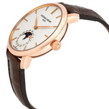 Frederique Constant SlimLine 18kt Rose Gold Moonphase Automatic Silver Dial Men's Watch #FC-705V4S9 - Watches of America #2