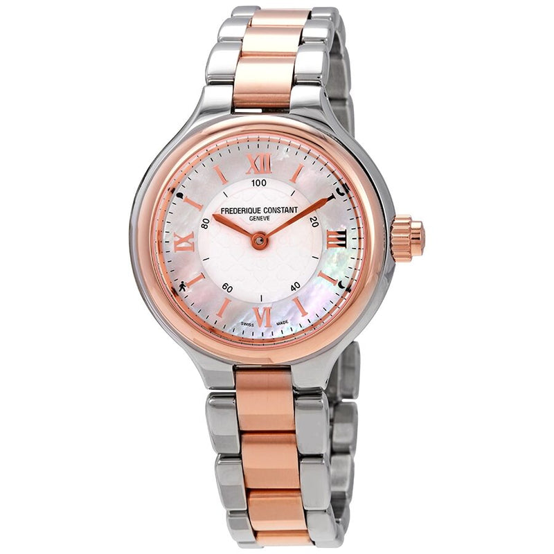 Frederique Constant Silver Dial Ladies Two-tone Horological Smartwatch #FC-281WH3ER2B - Watches of America