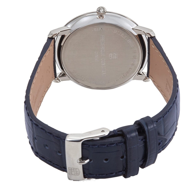 Frederique Constant Slim Line Quartz Blue Dial Watch #FC-200RN5S36 - Watches of America #3