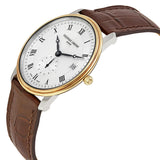 Frederique Constant Slim Line Quartz Silver Guilloche Gold-Plated Men's Watch #FC-245M4SZ7 - Watches of America #2