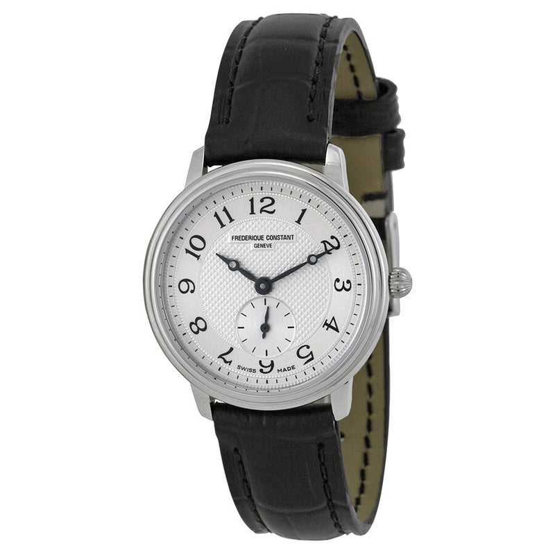 Frederique Constant Slim Line Silver Guilloche Dial Ladies Watch 235AS1S6#FC-235AS1S6 - Watches of America