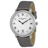 Frederique Constant Slim Line Silver Guilloche Dial Ladies Watch #FC-220M4S36 - Watches of America