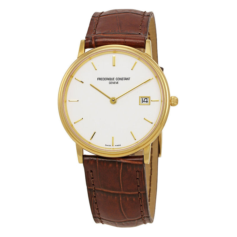 Frederique Constant Slim Line White Dial Men's Watch #FC-220SW4S5 - Watches of America