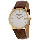 Frederique Constant Slim Line White Dial Men's Watch #FC-220NW4S5 - Watches of America