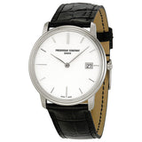 Frederique Constant Slim Line White Dial Unisex Watch #FC-220NW4S6 - Watches of America