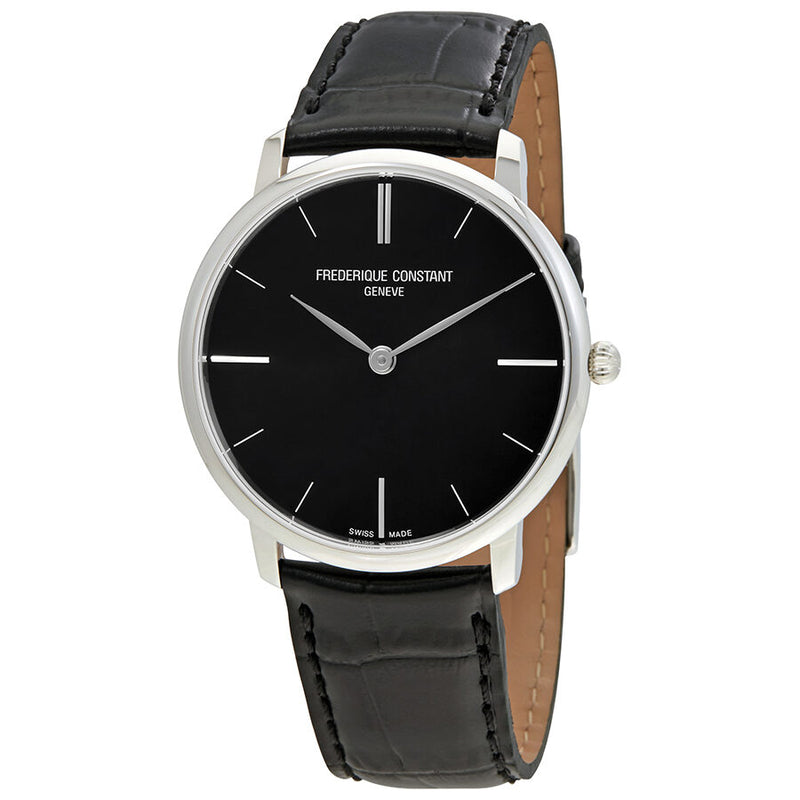 Frederique Constant Slimline Black Dial Men's Watch #FC-200G5S36 - Watches of America