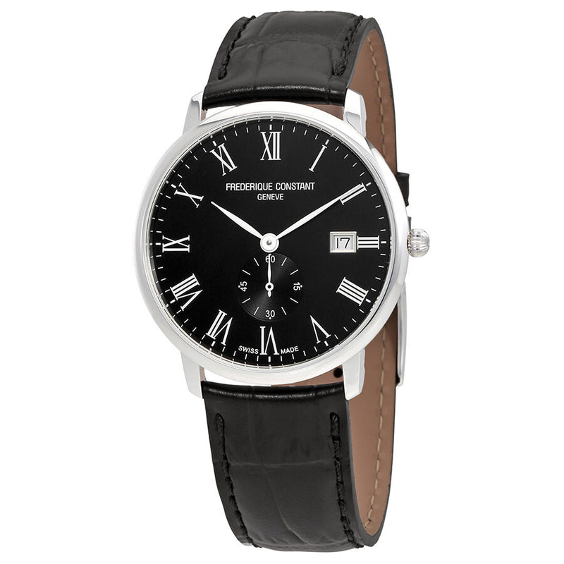 Frederique Constant Slimline Black Dial Men's Watch #FC-245BR5S6 - Watches of America