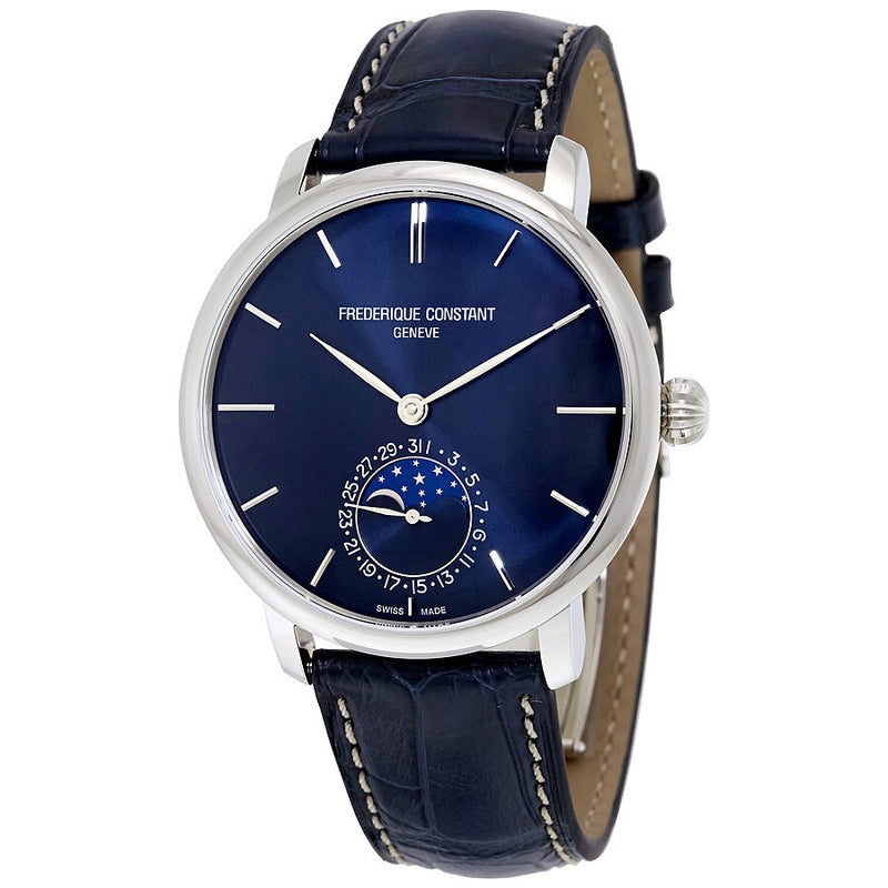 Frederique Constant Slimline Automatic Moonphase Blue Dial Men's Watch #FC-705N4S6 - Watches of America