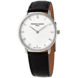 Frederique Constant Slimline Midsize Quartz White Dial Men's Watch #FC-200RS5S36 - Watches of America