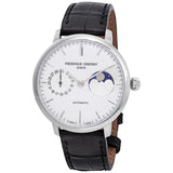 Frederique Constant Slimline Moonphase Automatic Silver Dial Men's Watch #FC-702S3S6 - Watches of America