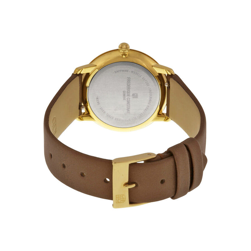 Frederique Constant Slimline Mother of Pearl Dial Gold-plated Ladies Watch #235MPWD1S5 - Watches of America #3