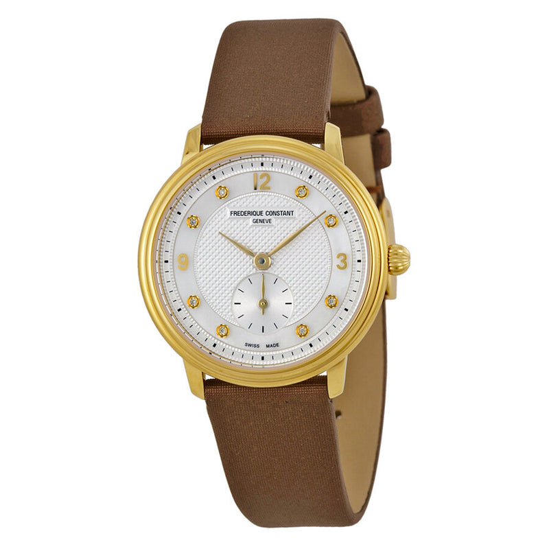 Frederique Constant Slimline Mother of Pearl Dial Gold-plated Ladies Watch #235MPWD1S5 - Watches of America