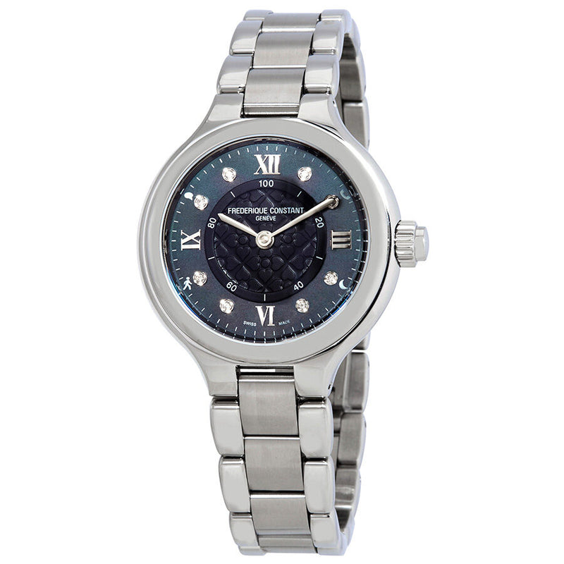 Frederique Constant Smarwatch Grey Mother of Pearl Ladies Watch #FC-281GHD3ER6B - Watches of America
