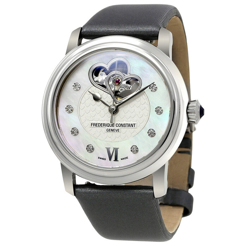 Frederique Constant White Mother of Pearl Ladies Watch #FC-310DHB2P6 - Watches of America