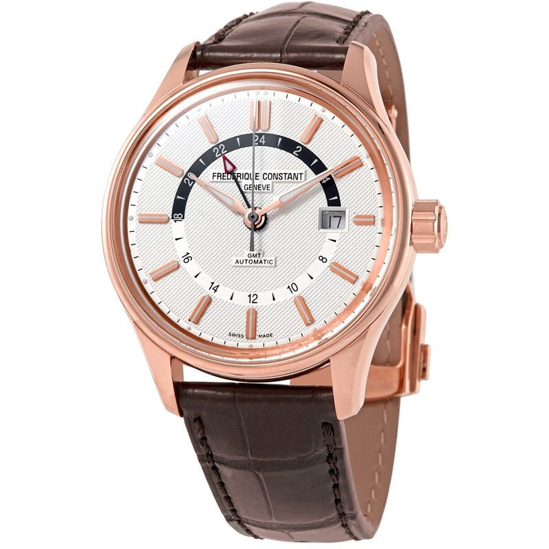 Frederique Constant Yacht Timer GMT Automatic Silver Dial Men's Watch #FC-350VT4H4 - Watches of America