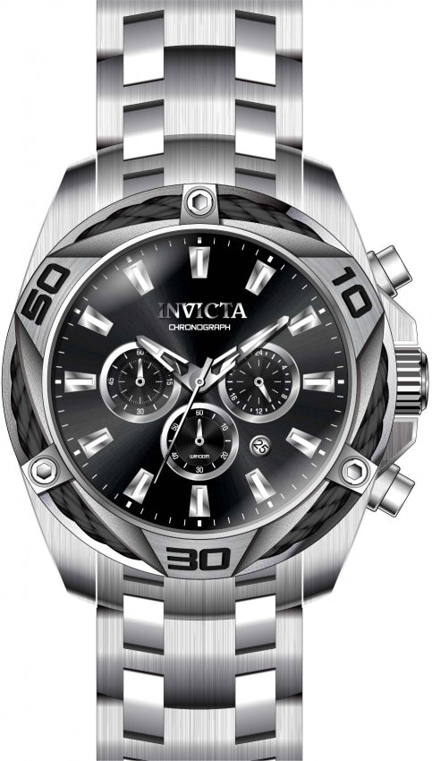 Invicta Bolt Cronógrafo Cuarzo Esfera Negra Reloj para Hombre 32372