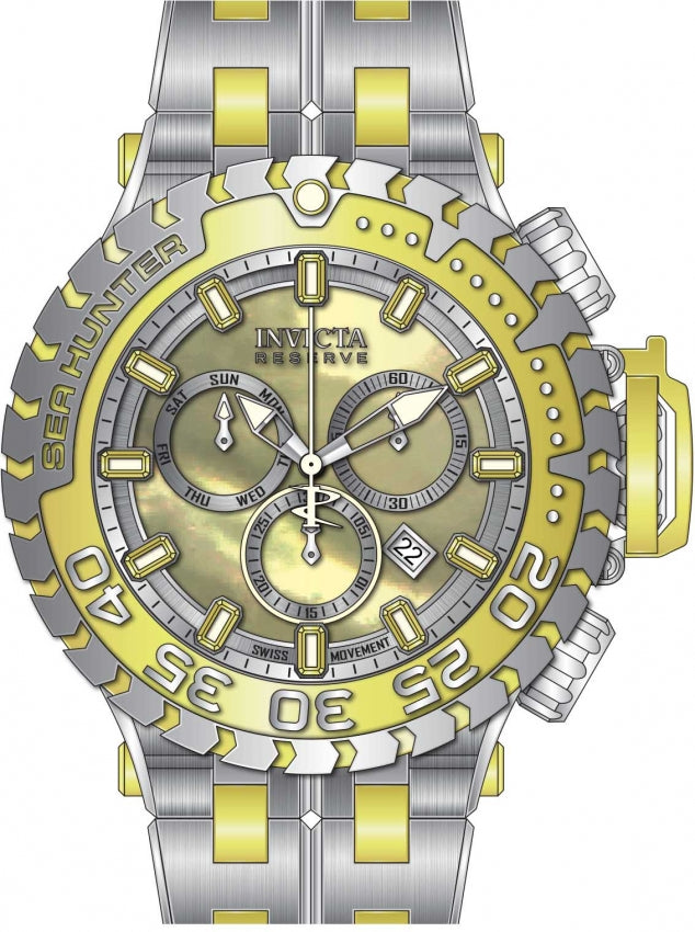 Invicta Sea Hunter Reloj cronógrafo de cuarzo para hombre 34592