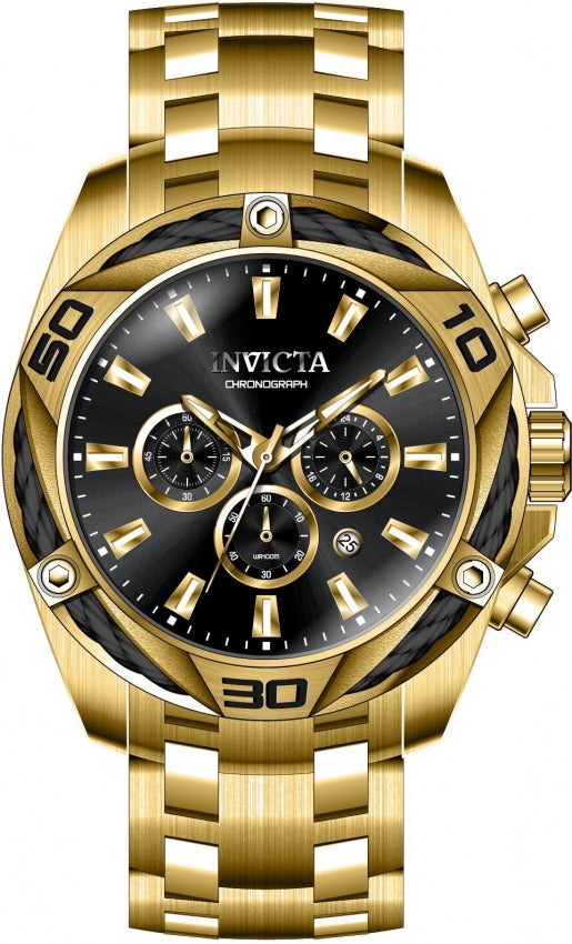 Invicta Bolt Cronógrafo Cuarzo Esfera Negra Reloj para Hombre 34119