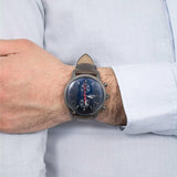 Fossil Townsman Chronograph Blue Dial Brown Men's Watch FS5378