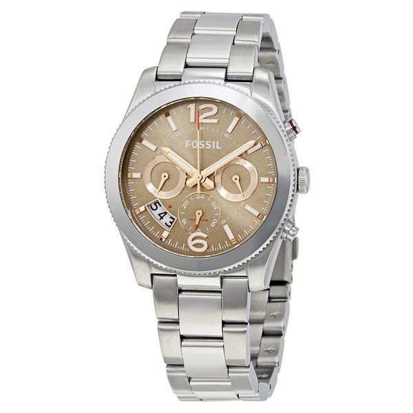 Fossil Perfect Boyfriend Taupe Dial Ladies Watch ES4146 - Watches of America