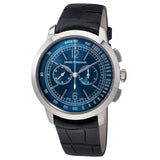 Girard Perregaux 1966 Blue Dial Chronograph Black Leather Men's Watch #49539-53-451-BK6B - Watches of America